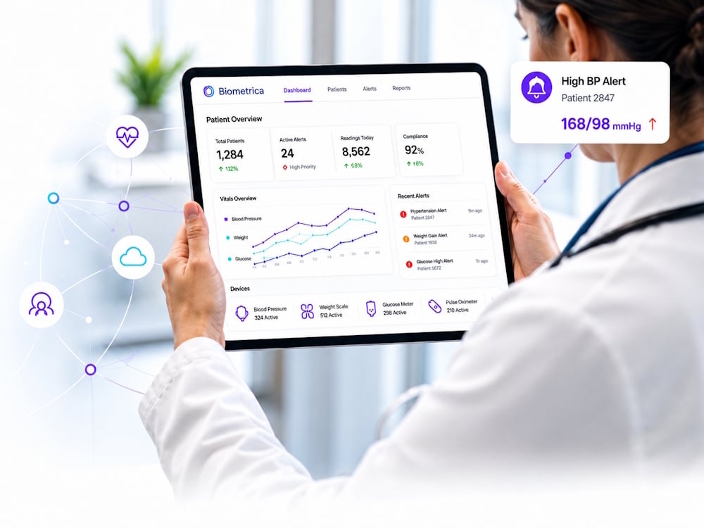 Provider with tablet